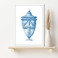 Mavi Antik Vazo 1 Çerçeve ve Poster - IL1110