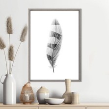 Siyah Kuş Tüyü 2 Çerçeve ve Poster - IL1127