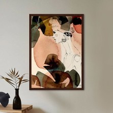Sulu Boya Temalı Kadın 3 Çerçeve ve Poster  - IL1057