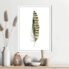 Sarı-Siyah Kuş Tüyü 10 Çerçeve ve Poster - IL1125