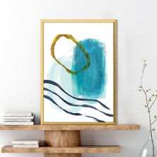 Sulu Boya Temalı Yeşil Tonlar 2 Çerçeve ve Poster - C1224