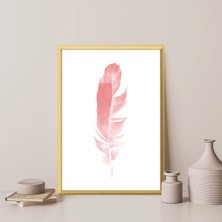 Pembe Kuş Tüyü 6 Çerçeve ve Poster - IL1118