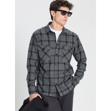 Altınyıldız Classics Comfort Fit Klasik Yaka Antrasit Erkek Gömlek ACE202510067_GÖMLEK Cen Dy