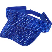 Perfectt Kadın Tenis Mavisi Için Rhinestones Güneş Ş Viz Kapakları (Yurt Dışından)