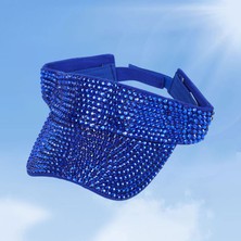 Perfectt Kadın Tenis Mavisi Için Rhinestones Güneş Ş Viz Kapakları (Yurt Dışından)