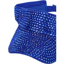 Perfectt Kadın Tenis Mavisi Için Rhinestones Güneş Ş Viz Kapakları (Yurt Dışından)
