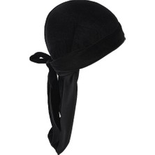 Mirror 2 Adet Kadife Bandana Şapkası Ipek Ipek Korsan Şal Şapka Siyah (Yurt Dışından)
