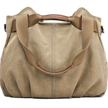 Heyingtrading1 Fashion Smart Kadın Çanta Vintage Hobo Canvas Günlük Tote Alışveriş Çantası (Yurt Dışından)