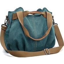 Heyingtrading1 Fashion Smart Kadın Çanta Vintage Hobo Canvas Günlük Tote Alışveriş Çantası (Yurt Dışından)