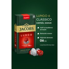 Jacobs Lungo 6 Classic Nespresso Uyumlu Alüminyum Kapsül Kahve 10'lu