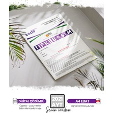 İrade Yayınları ÖSYM-YKS 2021 AYT Çıkmış Soru Tıpkı Basım Çözümlü Deneme Kitapçığı