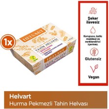 Helvart Hurma Pekmezli Tahin Helvası, Şekersiz Helva , Glutensiz, Vegan 175 gr