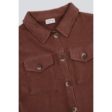 Babokah (Kids Girl) Kadife Cepli Gömlek