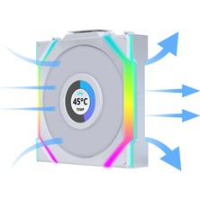 Lian Li Unı Fan Sl Wıreless LCD 1X120MM Beyaz Kasa Fanı (G99.12SLLCD1W1W.00)