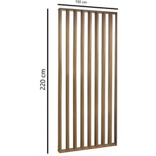 100CM x 220CM Ahşap Çıtalı Paravan Oda Ayırıcı Seperatör Duvar Dekor 100CM x 220CM