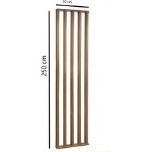 50CM x 250CM Ahşap Çıtalı Paravan Oda Ayırıcı Seperatör Duvar Dekor 50CM x 250 cm