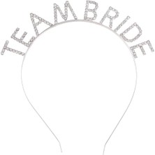 Ynt İthalat Gümüş Kaplama Kristal Taşlı Team Bride Taç 16x17 Cm