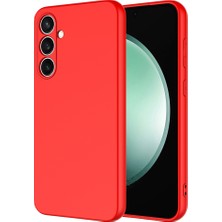 Gpack Samsung Galaxy S25 Kılıf Mara Lansman Soft Silikon Içi Kadife Kırmızı