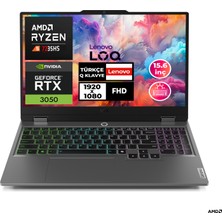 Lenovo Loq 15ARP9 Oyun Bilgisayarı Ryzen 5-7235HS 16GB Bellek 512GB SSD 15.6" Full HD Ekran
