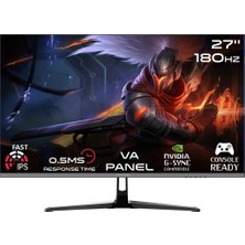 Gameon GOPS27180VA 27" 180Hz 0.5 Ms Fhd Fast Va HDMI 2.0 Gsync & Adaptive Sync Gaming Monitör