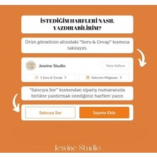 Jewine Studio Sertifikalı Aventurin Taşı ve Zirkon Harfli El Yapımı Tasarım Şık Bileklik