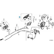 Aeethericly Sol Taraf Kapı Dış Kolu Takımı Honda Crz Cr-Z Zf1 Zf2 2011-2015 Için Anahtar Deliği Yok 72181-Szt-G01Zc Lh (Yurt Dışından)