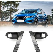 Aeethericly Araba Karbon Fiber Iç Kapı Kolları Taban Iç Kapı Kolu Kapağı Trimi Nissan Qashqai J10 2007-2015 Sol (Yurt Dışından)