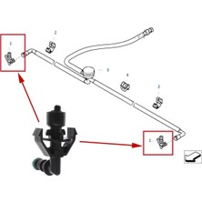 Aeethericly 1 Çift 61677059223 Ön Tampon Far Yıkama Memesi Far Su Püskürtme Jeti Bmw 6 E63 E64 Lcı 2004-2010 (Yurt Dışından)