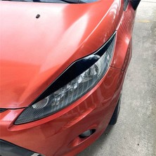 Aeethericly Ford Fiesta Mk6 2008-2012 Karbon Fiber Ön Far Kapağı Far Lambası Göz Kapağı Kaş Trimi (Yurt Dışından)