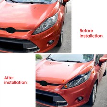 Aeethericly Ford Fiesta Mk6 2008-2012 Karbon Fiber Ön Far Kapağı Far Lambası Göz Kapağı Kaş Trimi (Yurt Dışından)