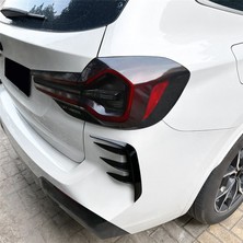 Aeethericly Araba Parlak Siyah Arka Tampon Ayırıcı Spoiler Arka Kanatlı Hava Menfezi Trimi Bmw X3 G01 Lcı M Sport 2022-2023 (Yurt Dışından)