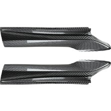 Aeethericly Araba Karbon Fiber Ön Ön Tampon Açı Difüzör Splitter Spoiler Koruyucu Bmw 5 Serisi Için F10 F11 M Spor 2011-2017 (Yurt Dışından)