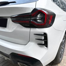 Aeethericly Araba Arka Tampon Splitter Parlak Siyah Spoiler Arka Canard Hava Firar Trim Için Bmw X3 G01 Lcı M Sport 2022-2023 (Yurt Dışından)