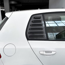 Aeethericly Araba Karbon Fiber Arka Camlar Üçgen Panjur Kapağı Çıkartmalar Vw Golf 6 Için Mk6 2008-2012 Araba Styling Kapak (Yurt Dışından)