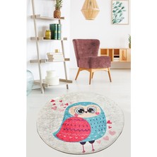 Chilai Home Gufo Dijital Halı Çap 100 cm Djt