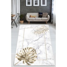 Chilai Home Patron De Marmol  Kaymaz Taban Yıkanabilir Antibakteriyel  Halı Yolluk Djt 80 x 150