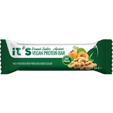 Vegan Protein Bar - Yer Fıstığı Ezmeli ve Kayısılı - 40G x 12 Adet