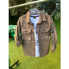 Içi Tişörtlü Golf Gömlek  Ceket Haki