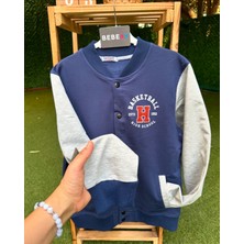 Basketball H Baskılı Kolej Ceketi