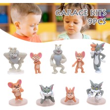 Karikatür Tom ve Jerry Figürleri Heykeli Model Oyuncaklar Aksiyon Figürü Oyuncak 9 Adet (Yurt Dışından)