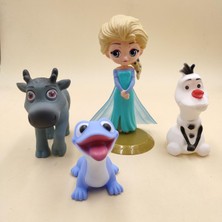 Disney Karikatür Aksiyon Oyuncak Figürler Kek Dekorasyon Dondurulmuş Elsa Olaf Ateş Ruhu Oyuncaklar Erkek Kız Prenses Plastik Doğum Günü Oyuncakları (Yurt Dışından)