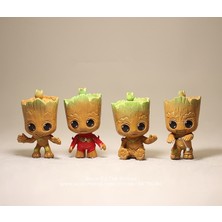 Disney Avengers 3 Groot 4 Adet/takım 5 cm Aksiyon Figürü Anime Mini Dekorasyon Pvc Koleksiyonu Heykelcik Oyuncak Modeli Çocuklar Için (Yurt Dışından)
