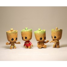 Disney Avengers 3 Groot 4 Adet/takım 5 cm Aksiyon Figürü Anime Mini Dekorasyon Pvc Koleksiyonu Heykelcik Oyuncak Modeli Çocuklar Için (Yurt Dışından)