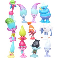 3-6 cm 12 Adet/grup Troller Şube Yaratık Skitter Figürleri Troller Çocuk Troller Pvc Action Figure Oyuncak Çizgi Film Karakteri Çocuklar Hediyeler (Yurt Dışından)