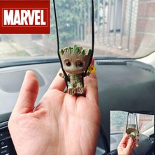 Anime Ağaç Adam Groot Guardians Galaxy Marvel Avengers Mini Oyuncaklar Aksiyon Figürü Groot Araba Parfüm Dekorasyon Çocuk Oyuncakları Hediye (Yurt Dışından)