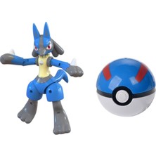 Orijinal Pokemon Aksiyon Figürü Pikachu Lucario Charizard Cep Canavarı Pokeball Deformasyon Figur Oyuncaklar Çocuklar Için Hediyeler (Yurt Dışından)