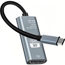 CoverZone Type-C To HDMI Kablo, 4K 30Hz Yüksek Hızlı, Tip C To HDMI Kablo USB C To HDMI Görüntü Aktarım Kablo ZR859