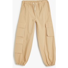 Koton Oversize Kot Pantolon Beli Lastikli Cepli Pamuklu - Jegging Jean