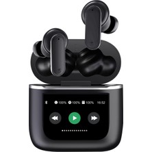 Bix X3 Soundcraft Anc/enc Destekli Dokunmatik Dijital Ekranlı Bluetooth 5.4 Tws Kulak Içi Kulaklık Siyah