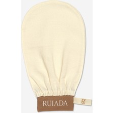 Ruiada +80 Factor Ekru Banyo Duş Kesesi Peeling Eldiveni %100 Floş İpek Premium Kadın Ve Erkekler İçin